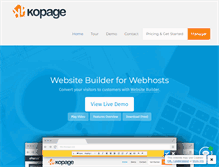 Tablet Screenshot of kopage.com